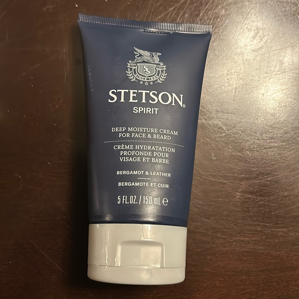 Stetson spirit deep moisture cream for face & beard bergamot & leather for men